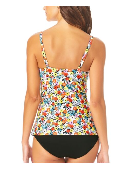 Anne Cole Ditsy Floral-Print Underwire Tankini Top