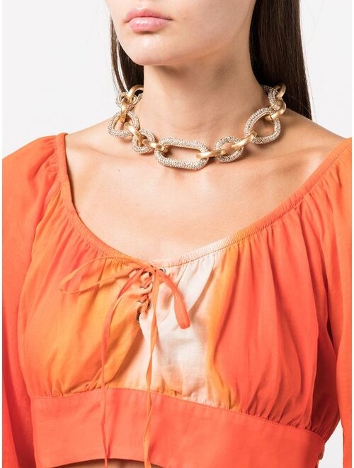 Cult Gaia Reyes crystal-chain necklace