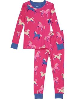 Kids Dreamland Horses Organic Cotton PJ Set (Toddler/Little Kids/Big Kids)