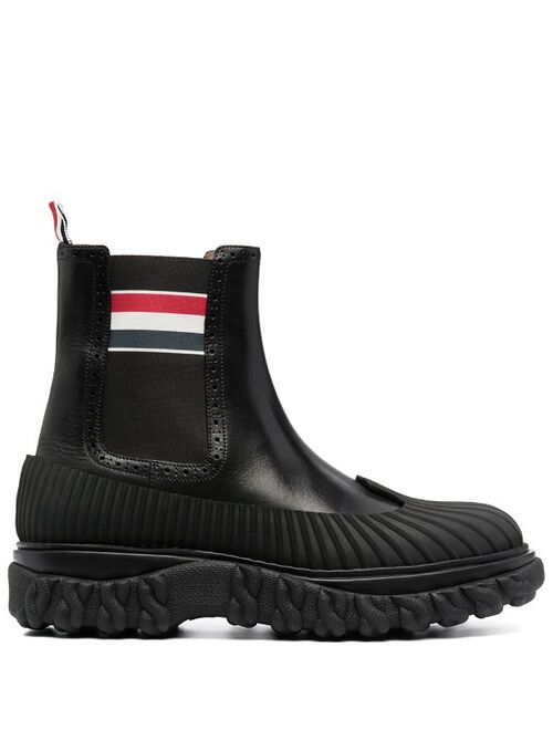 THOM BROWNE chelsea boot with chunky rubber-sole detail