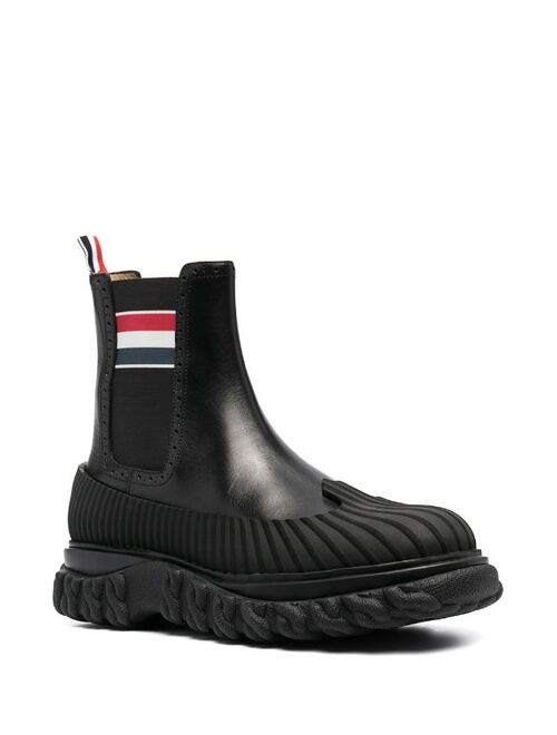 THOM BROWNE chelsea boot with chunky rubber-sole detail