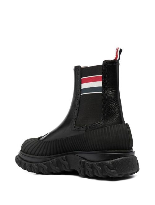 THOM BROWNE chelsea boot with chunky rubber-sole detail