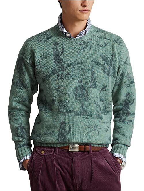 Polo Ralph Lauren Scenic-Print Wool Sweater