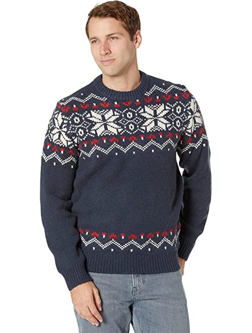 L.L.Bean Classic Raggwool Crew Sweater Fair Isle Regular