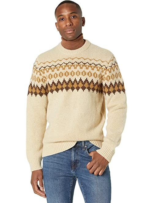 L.L.Bean Classic Raggwool Crew Sweater Fair Isle Regular