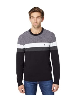 Original Penguin Cotton Tricolor Sweater