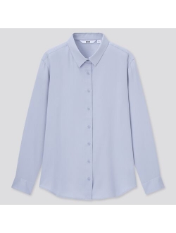 Rayon Long-Sleeve Blouse