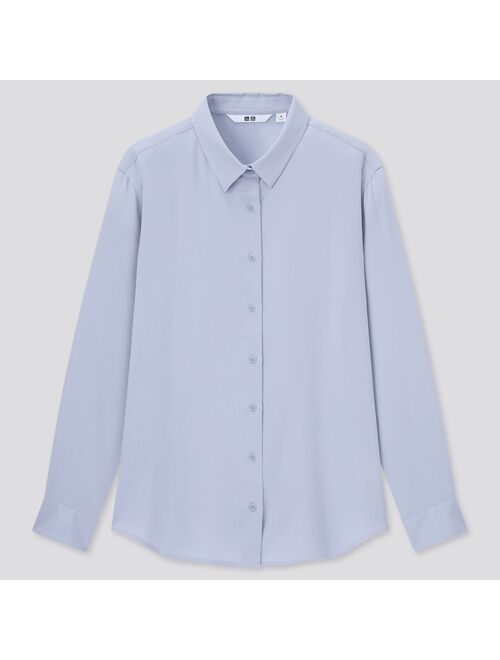 Uniqlo Rayon Long-Sleeve Blouse