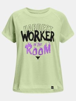 Girls' Project Rock Hardest Worker In The Room Short Sleeve