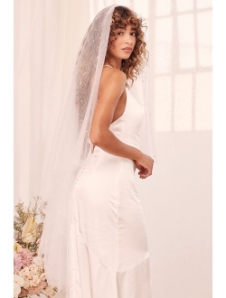 Forever Promise White Mesh Veil