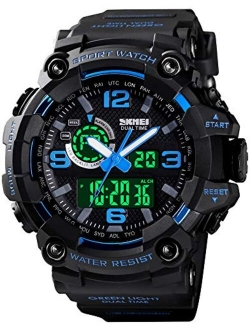 Gosasa Men's Watches Multi Function Military S-Shock Sports Watch LED Digital Waterproof Alarm Watches