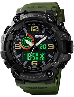 Gosasa Men's Watches Multi Function Military S-Shock Sports Watch LED Digital Waterproof Alarm Watches