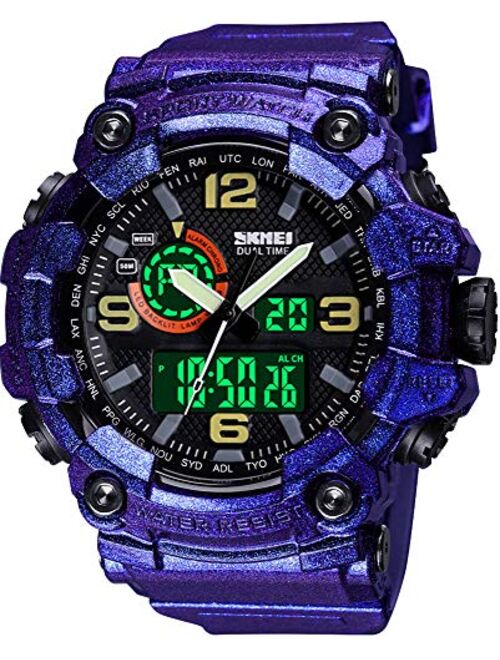 Gosasa Men's Watches Multi Function Military S-Shock Sports Watch LED Digital Waterproof Alarm Watches