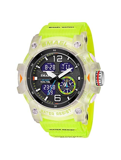 Aimes Military Watches for Men Outdoor Sports Digital Watch Tactical Army Wristwatch LED Stopwatch Waterproof Military Watches for Men