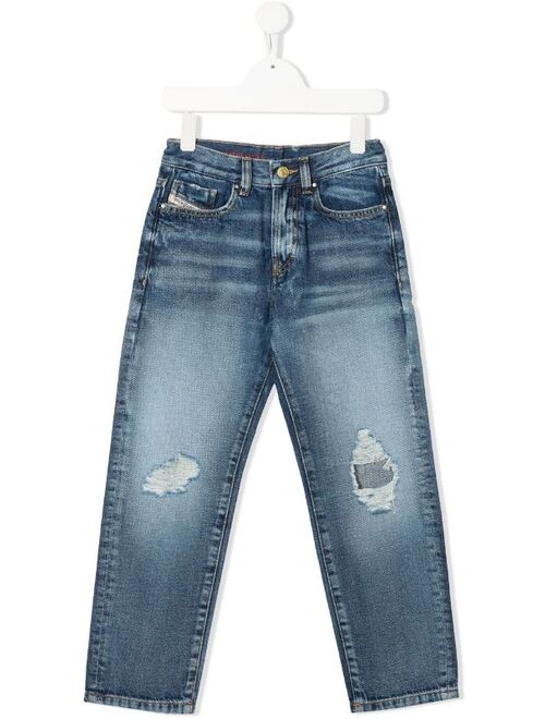 Diesel Kids distressed effect denim jeans