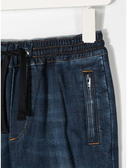 Dolce & Gabbana Kids drawstring-waist jeans