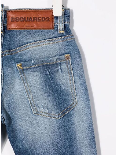 Dsquared2 Kids mid-rise slim-fit jeans