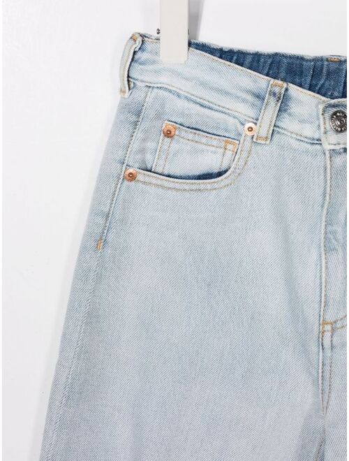 MM6 Maison Margiela Kids ripped-detail jeans