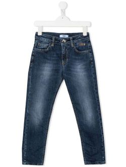 Kids dark-wash straight-leg jeans