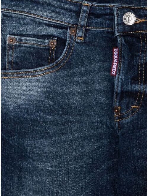 Dsquared2 Kids mid-rise slim-fit jeans