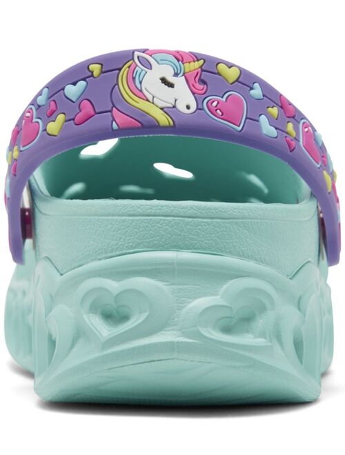 Skechers Little Girls Foamies Light Hearted - Unicorns Sunshine Casual Clog Shoes from Finish Line