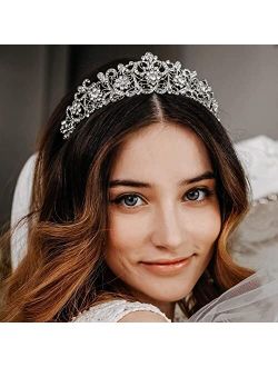 AW BRIDAL Wedding Tiaras and Crowns for Women Crystal Princess