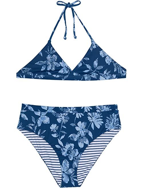 Splendid Littles Double Dutch Reversible Triangle Bra and High-Waist Pants (Big Kids)