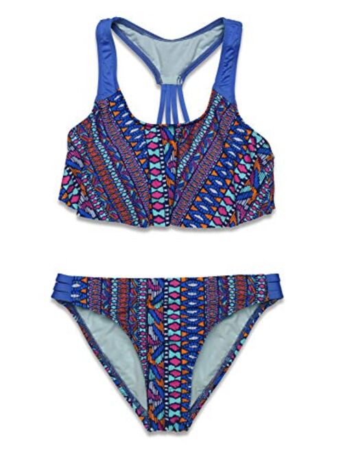 Hobie Kids Island Hopping Flounce Bralette and Hipster (Big Kids)