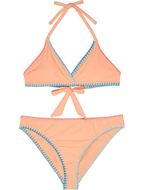 Hobie Kids Sandy Shells Triangle Bra and Hipster (Big Kids)