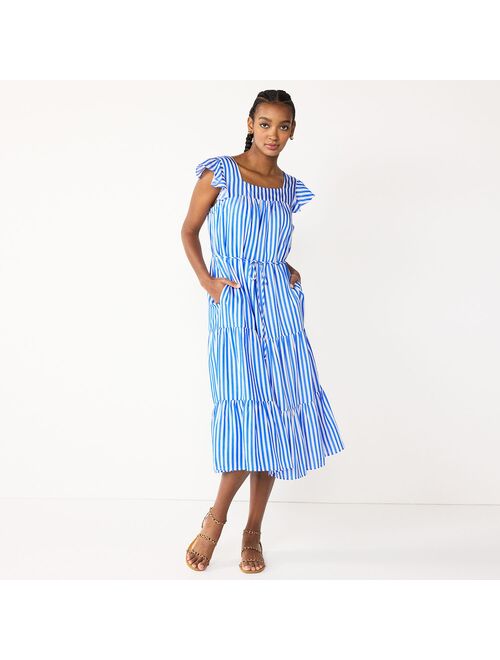 Women's DRAPER JAMES RSVP Print Midi Sun Dress