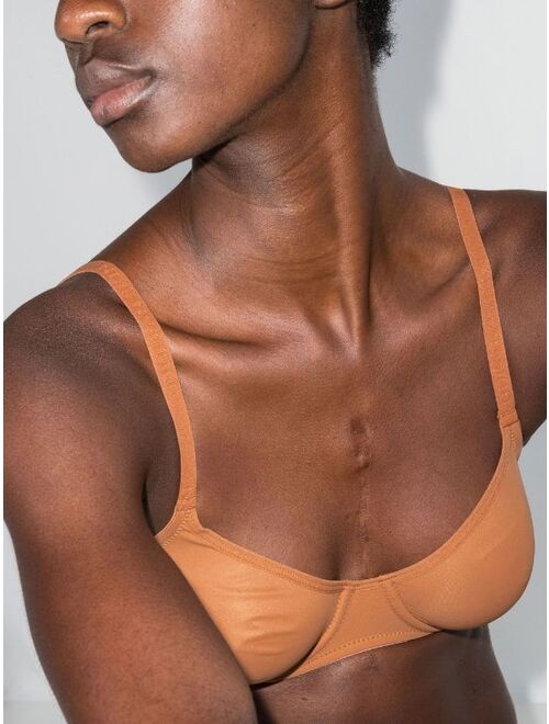 Nubian Skin adjustable-strap underwire-cup bra