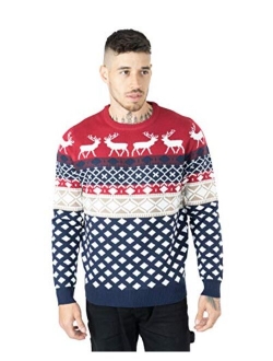 NOROZE Premium Mens Novelty Knitted Christmas Sweater Jumpers