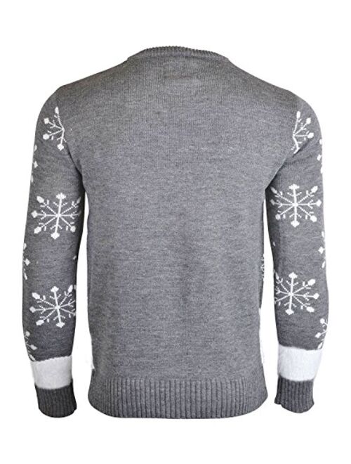 NOROZE Premium Mens Novelty Knitted Christmas Sweater Jumpers