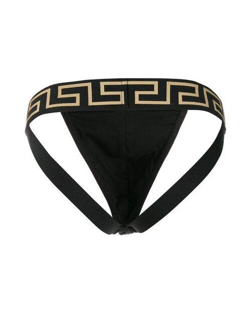 Versace Medusa Greca waistband jock strap