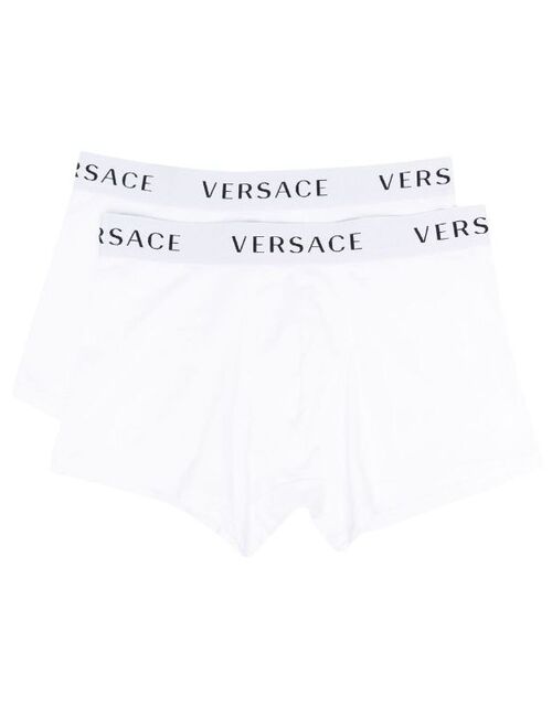 Versace set of two logo-waistband boxers