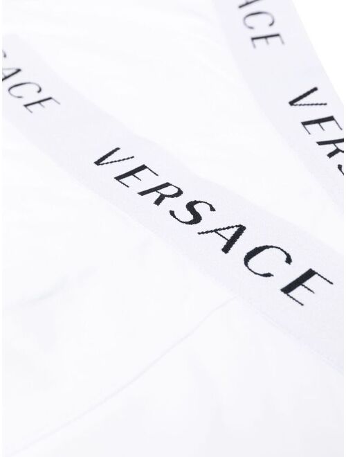 Versace set of two logo-waistband boxers