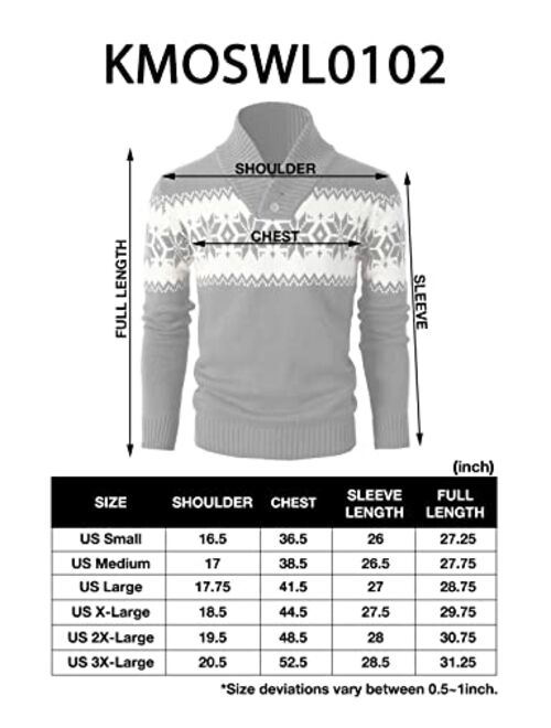 H2H Mens Slim Fit Casual Christmas Sweater Knitted Xmas Knitwear