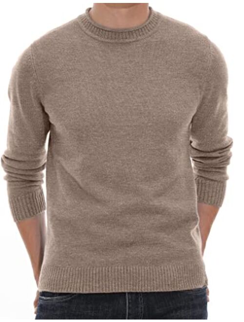 Sailwind Men's Crewneck Sweater Soft Casual Sweaters for Men Classic Pullover Sweaters with Ribbing Edge