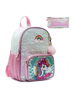 Jasminestar Kids Backpack 13 inch Toddler School Backpacks Kindergarten Bookbag for Boys and Girls (13, Alpaca)