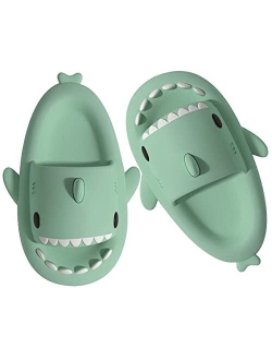 Aconhop Shark Slides for Women Men Cute Open Toe Cloud Slippers Novelty Soft Cushioned Pillow Slide Sandals Summer Casual Shower Beach Shoes