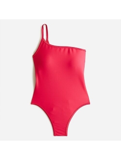 Ribbed one-strap one-piece