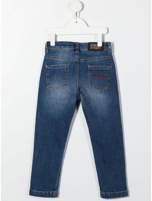 Roberto Cavalli Junior mid-rise straight leg jeans