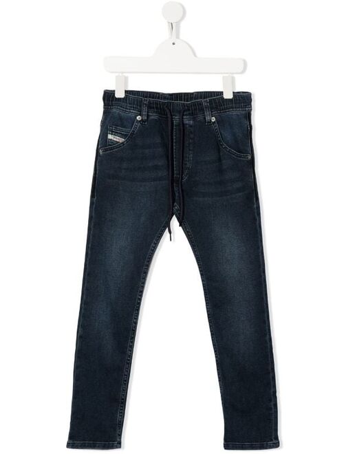 Diesel Kids drawstring-waist skinny jeans