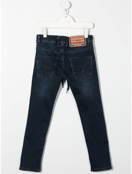 Diesel Kids drawstring-waist skinny jeans