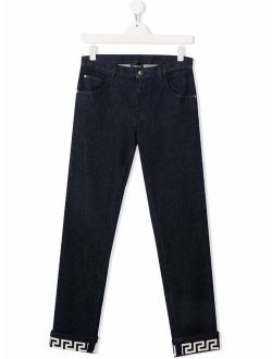 Kids Greca slim-cut jeans