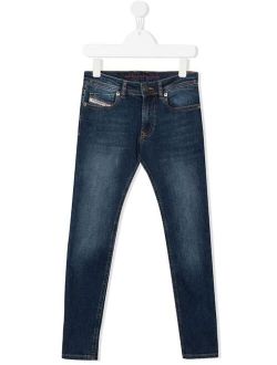 Kids mid-rise slim fit jeans