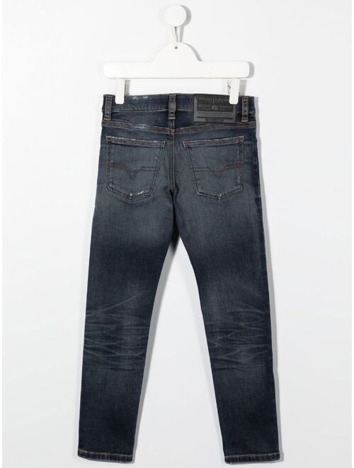 Diesel Kids distressed skinny jeans