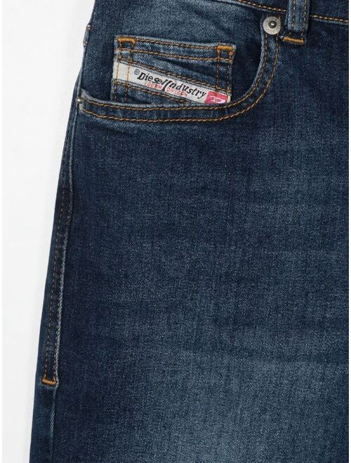 Diesel Kids mid-rise slim fit jeans