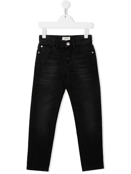 Lanvin Enfant faded straight-leg jeans