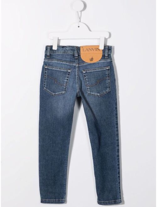 Lanvin Enfant high-rise skinny jeans